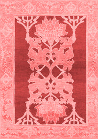 Abstract Red Modern Rug, abs1203red