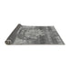 Sideview of Abstract Gray Modern Rug, abs1204gry