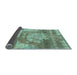 Sideview of Abstract Light Blue Modern Rug, abs1204lblu