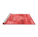 Modern Red Washable Rugs