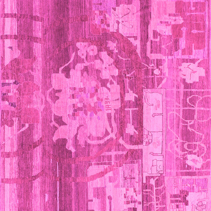 Square Abstract Pink Modern Rug, abs1204pnk