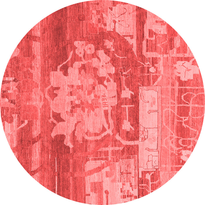 Machine Washable Abstract Red Modern Rug, wshabs1204red