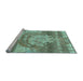 Sideview of Machine Washable Abstract Light Blue Modern Rug, wshabs1204lblu