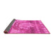 Sideview of Abstract Pink Modern Rug, abs1204pnk