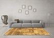 Machine Washable Abstract Brown Modern Rug in a Living Room,, wshabs1204brn