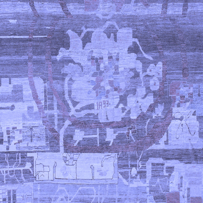 Machine Washable Abstract Blue Modern Rug, wshabs1204blu