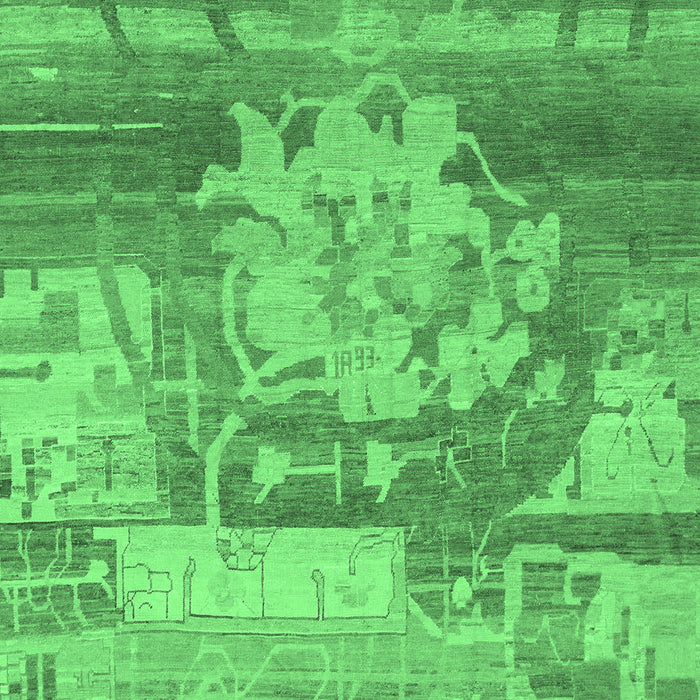 Abstract Emerald Green Modern Rug, abs1204emgrn