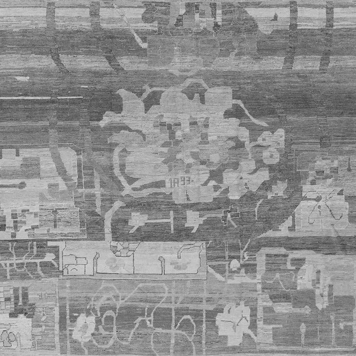 Square Machine Washable Abstract Gray Modern Rug, wshabs1204gry