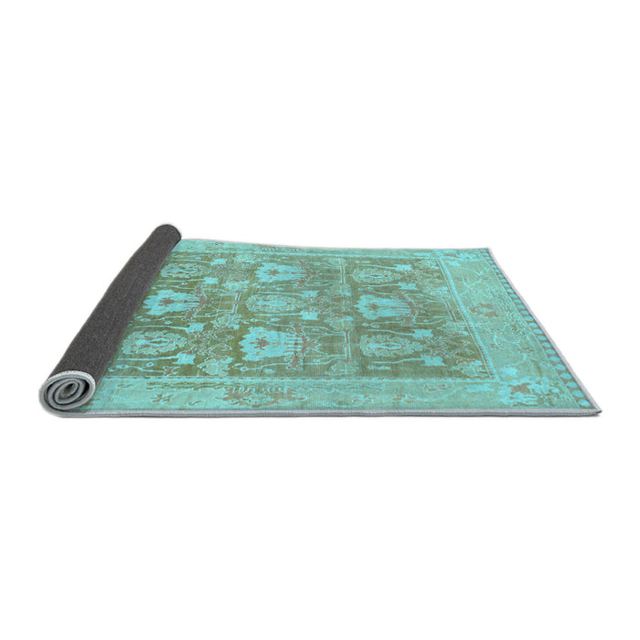 Sideview of Oriental Light Blue Traditional Rug, abs1205lblu