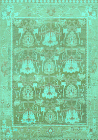 Oriental Turquoise Traditional Rug, abs1205turq