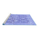 Sideview of Machine Washable Oriental Blue Traditional Rug, wshabs1205blu