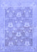 Machine Washable Oriental Blue Traditional Rug, wshabs1205blu