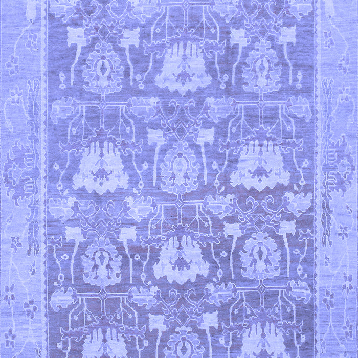 Machine Washable Oriental Blue Traditional Rug, wshabs1205blu