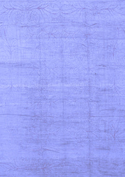 Abstract Blue Modern Rug, abs1206blu
