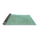 Sideview of Abstract Light Blue Modern Rug, abs1206lblu