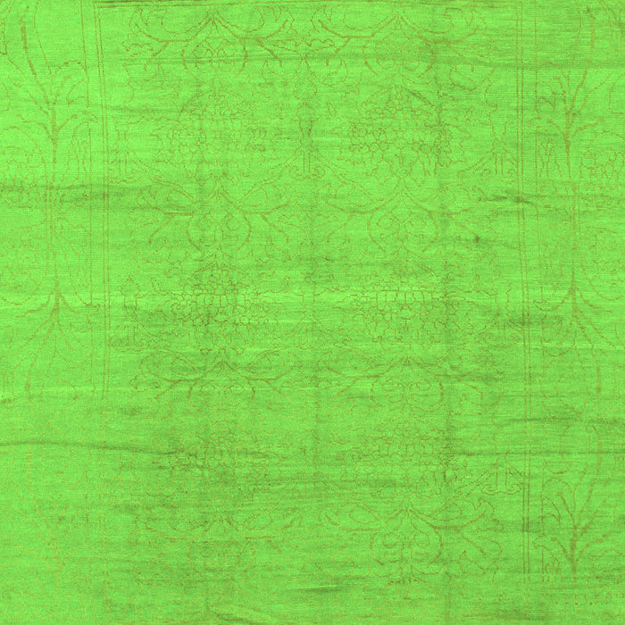 Machine Washable Abstract Green Modern Area Rugs, wshabs1206grn