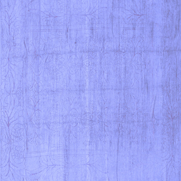 Square Abstract Blue Modern Rug, abs1206blu