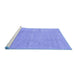 Sideview of Machine Washable Abstract Blue Modern Rug, wshabs1206blu