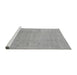 Sideview of Machine Washable Abstract Gray Modern Rug, wshabs1206gry