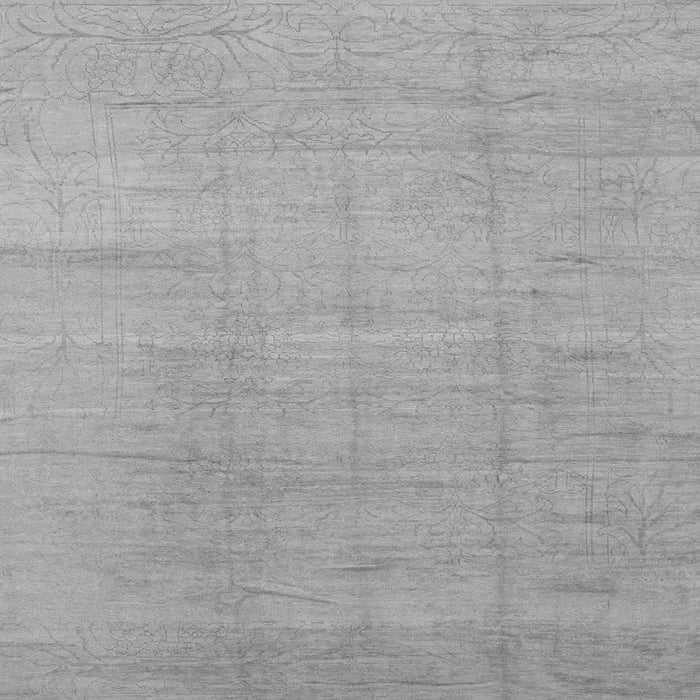 Square Machine Washable Abstract Gray Modern Rug, wshabs1206gry