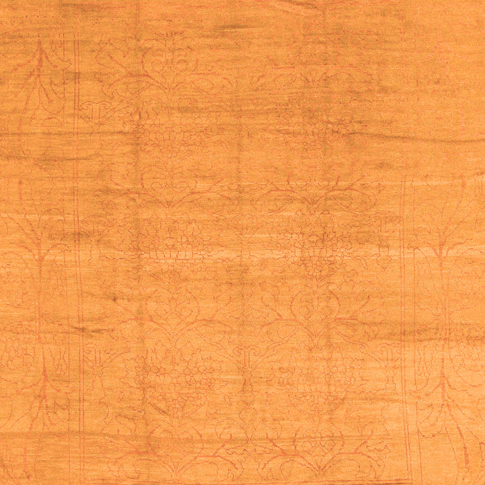 Machine Washable Abstract Orange Modern Area Rugs, wshabs1206org