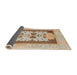 Sideview of Abstract Chocolate Brown Modern Rug, abs1207