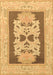 Abstract Brown Modern Rug, abs1207brn