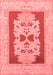 Abstract Red Modern Area Rugs