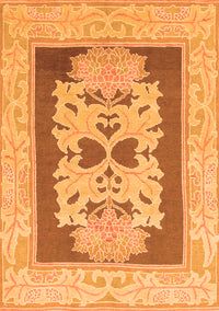 Abstract Orange Modern Rug, abs1207org