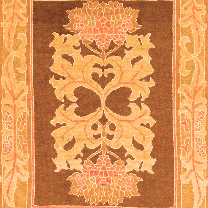Abstract Orange Modern Rug, abs1207org