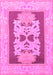 Abstract Pink Modern Rug, abs1207pnk