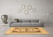 Machine Washable Abstract Brown Modern Rug in a Living Room,, wshabs1207brn