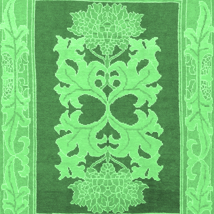 Abstract Emerald Green Modern Rug, abs1207emgrn