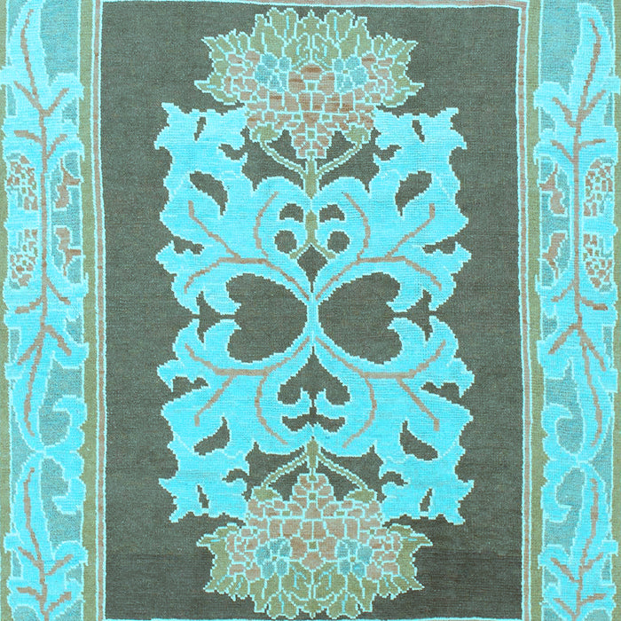Abstract Light Blue Modern Rug, abs1207lblu