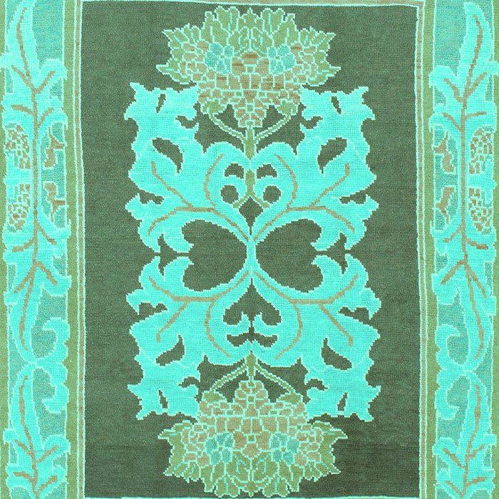 Abstract Turquoise Modern Rug, abs1207turq