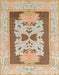 Machine Washable Abstract Chocolate Brown Rug, wshabs1207