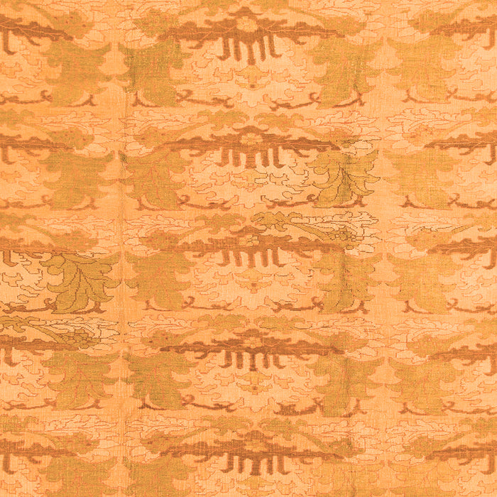 Square Machine Washable Abstract Orange Modern Area Rugs, wshabs1208org