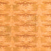 Square Machine Washable Abstract Orange Modern Area Rugs, wshabs1208org
