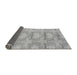 Sideview of Abstract Gray Modern Rug, abs1208gry