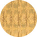 Round Abstract Brown Modern Rug, abs1208brn