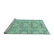 Sideview of Machine Washable Abstract Light Blue Modern Rug, wshabs1208lblu