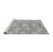 Sideview of Machine Washable Abstract Gray Modern Rug, wshabs1208gry