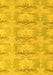 Machine Washable Abstract Yellow Modern Rug, wshabs1208yw