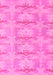 Machine Washable Abstract Pink Modern Rug, wshabs1208pnk