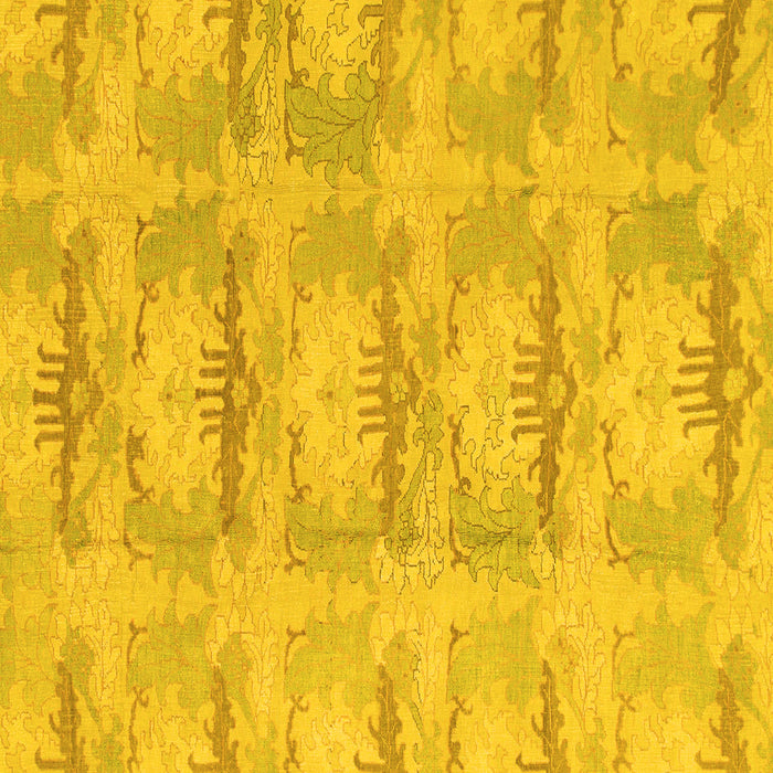 Square Abstract Yellow Modern Rug, abs1208yw