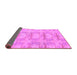 Sideview of Abstract Purple Modern Rug, abs1208pur