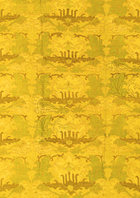 Abstract Yellow Modern Rug, abs1208yw