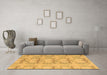 Machine Washable Abstract Brown Modern Rug in a Living Room,, wshabs1208brn