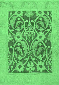 Abstract Emerald Green Modern Rug, abs1209emgrn