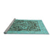 Sideview of Machine Washable Abstract Light Blue Modern Rug, wshabs1209lblu